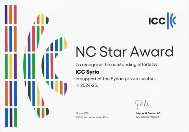 ICC-NC Star Award for ICC Syria 