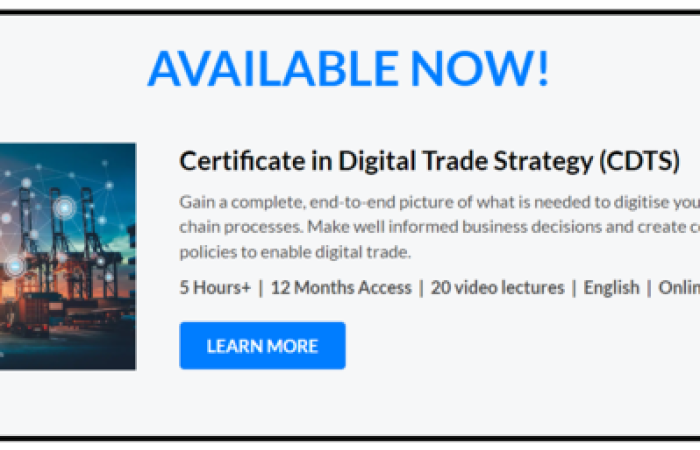 Certificate in Digital Trade Strategy (CDTS)