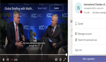 Global Briefing with OECD Secretary General and ICC Secretary General  – February 2022